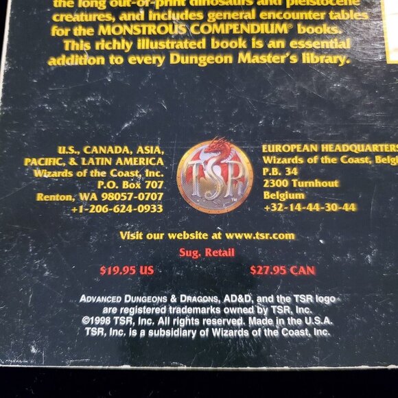 Advanced Dungeons and Dragons TSR 2158 Monstrous Compendium Volume 2 1995 - Picture 4 of 6